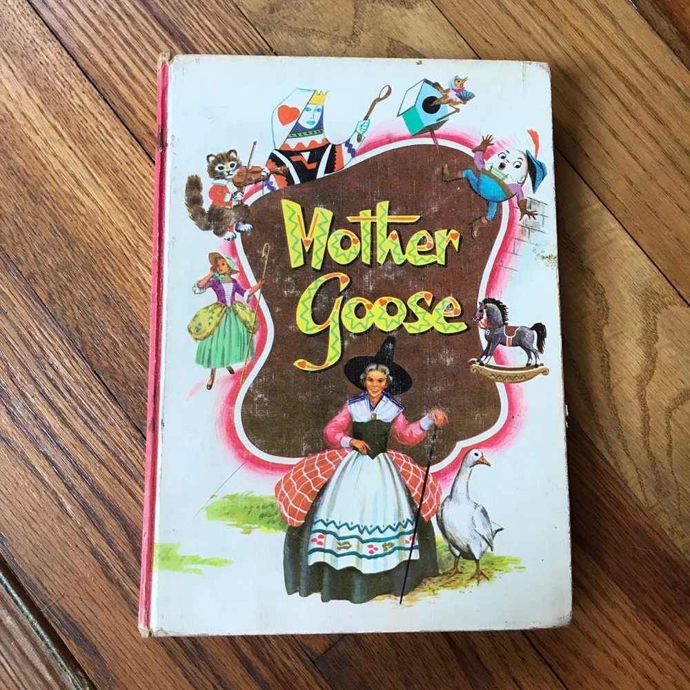 VTG 1953 Mother Goose Whitman Hardcover Book